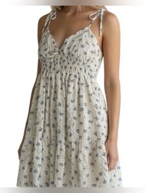 Aeropostale Floral Croquette Babydoll Dress